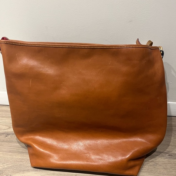 NWT Dooney & Bourke Tan Leather Hobo Bag - Picture 3 of 8